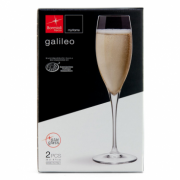 Taurės šampanui 260ml 2vnt GALILEO