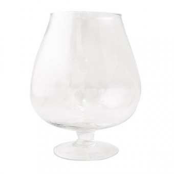 Vaza-taurė stikl. 30cm OB1